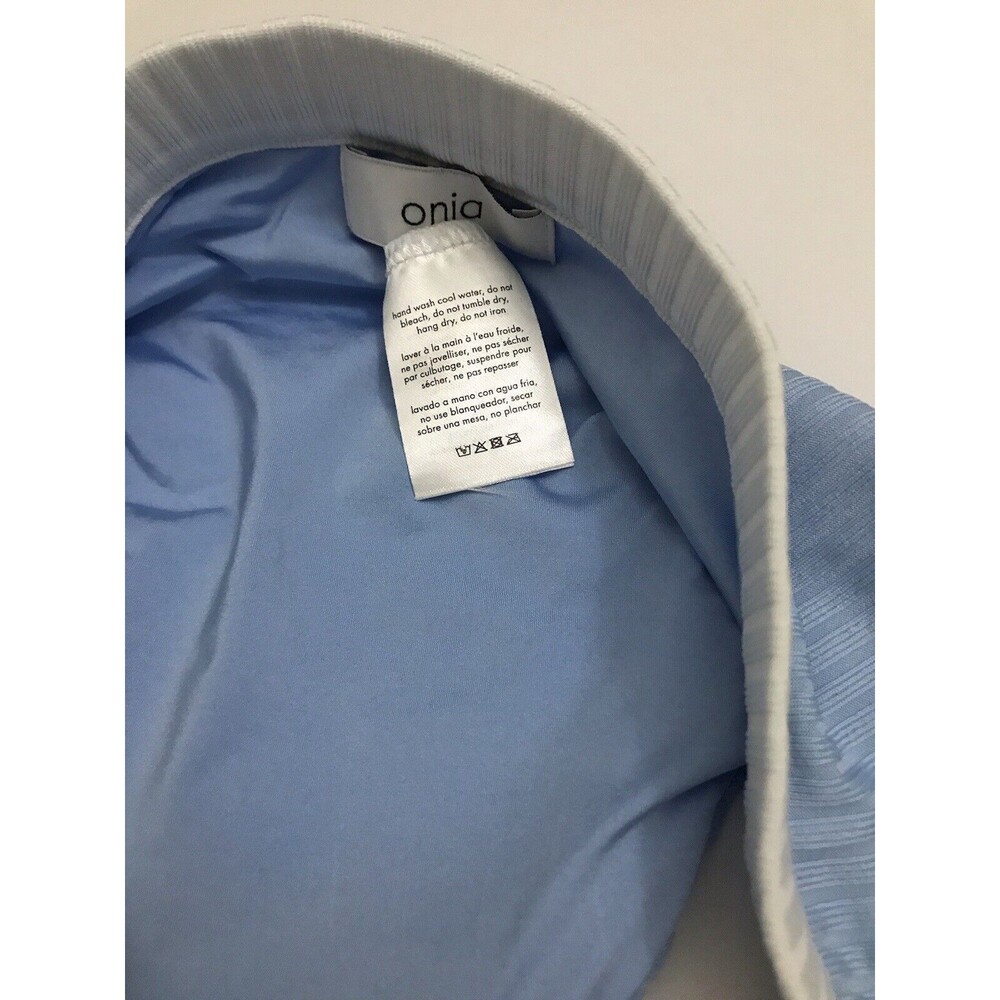 Onia Leila Bikini Bottom Size M. Blue & White Color - Picture 5 of 10